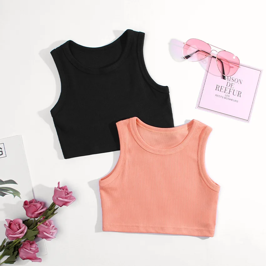 Summer Clothing Baby Girl - Zomer Meisjes Ondergoed Mouwloze Shirts voor