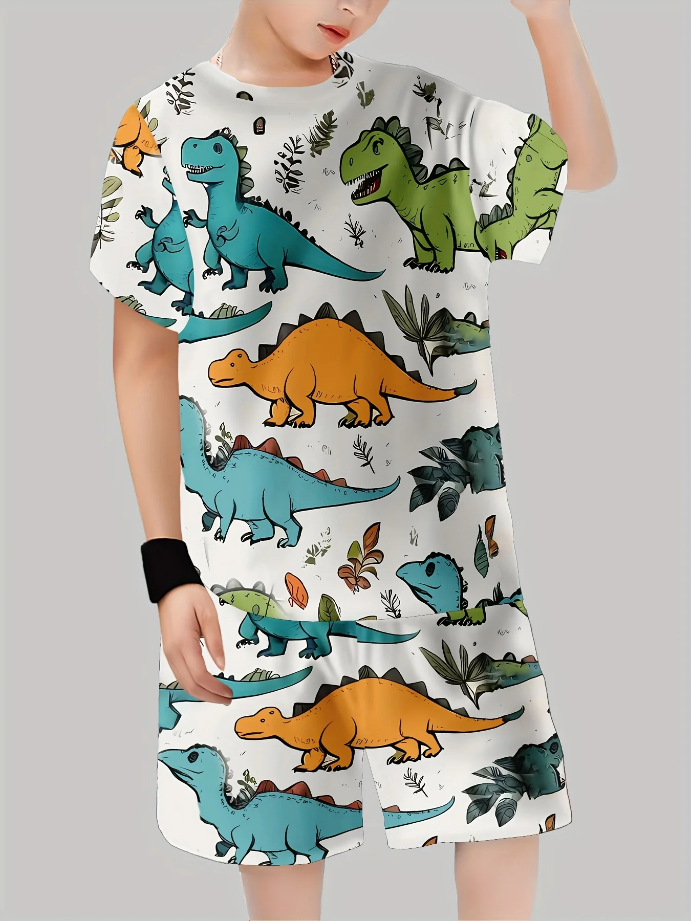 Nieuwe dinosaurus bedrukte out - Summer Clothing Baby Girl recensie en prijs
