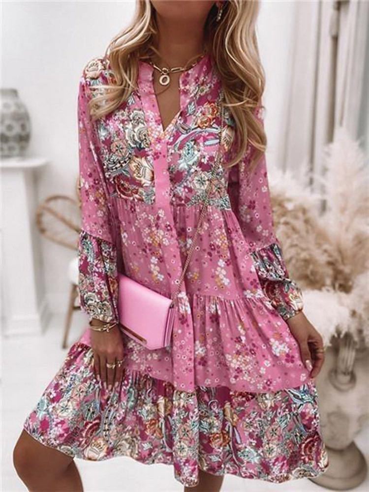 Casual Bloemenprint Jurken Voo - Summer Zara recensie en prijs